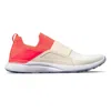 Apl Athletic Propulsion Labs Women's Techloom Bliss Sneaker In Impulse Red/pristine/ivory In Multi