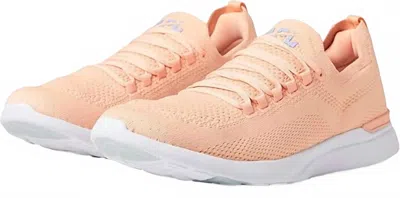 Apl Athletic Propulsion Labs Women's Techloom Breeze Sneaker In Blush/bellflower/white In Orange