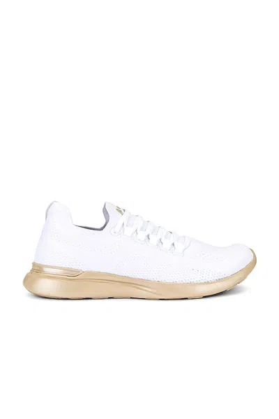 Apl Athletic Propulsion Labs Women's Techloom Breeze Sneaker In White/champagne In Multi