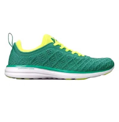 Apl Athletic Propulsion Labs Women's Techloom Phantom Sneaker In Tropical Green/energy/white In Multi