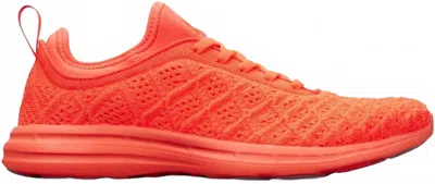 Apl Athletic Propulsion Labs Women's Techloom Phantom Sneakers In Impulse Red / Clear Impulse Red / Clear In Orange