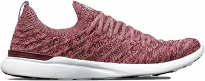 Apl Athletic Propulsion Labs Women's Techloom Wave Athletic Sneakers In Burgundy/fusion Pink/melange In Multi