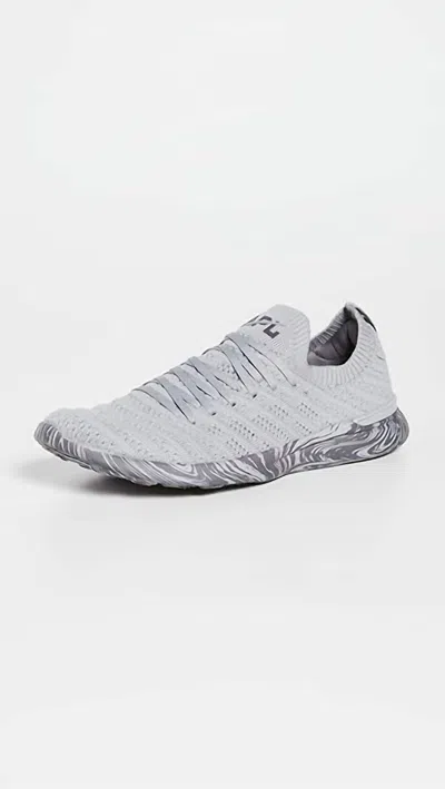 Apl Athletic Propulsion Labs Women's Techloom Wave Athletic Sneakers In Cement/asteroid/marble In White
