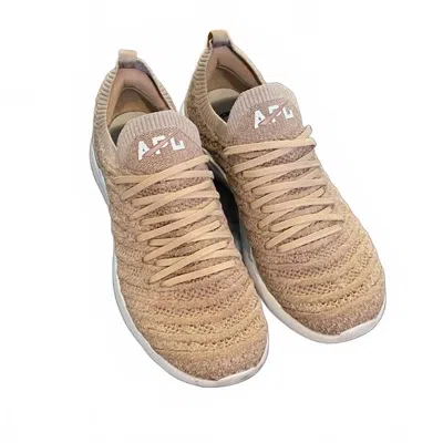 Apl Athletic Propulsion Labs Women's Techloom Wave Athletic Sneakers In Rose Gold/white In Brown