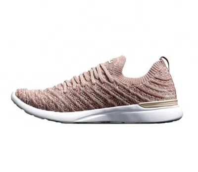 Apl Athletic Propulsion Labs Women's Techloom Wave Shoes In Beach/beachwood/melange In Brown