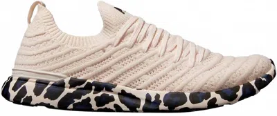 Apl Athletic Propulsion Labs Women's Techloom Wave Shoes In Creme/black/leopard In Multi