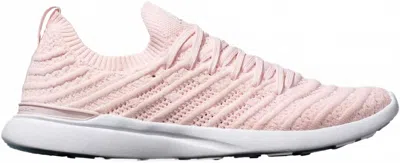 Apl Athletic Propulsion Labs Women's Techloom Wave Shoes In Pink/white/clear Bleached Pink/white/clear