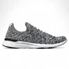 Apl Athletic Propulsion Labs Women's Techloom Wave Sneaker In Heather Grey/black/white In Multi