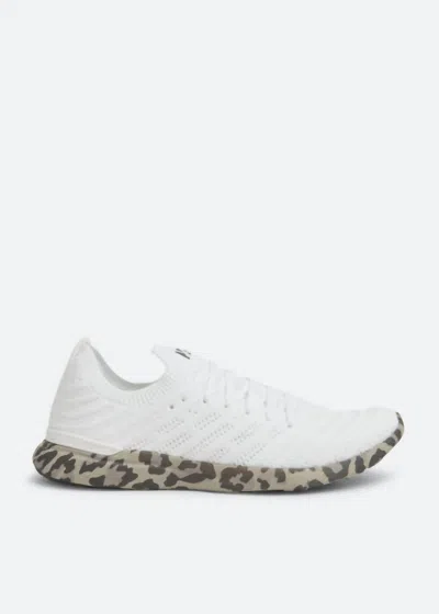 Apl Athletic Propulsion Labs Women's Techloom Wave Sneakers In White/asteroid/leopard In Multi