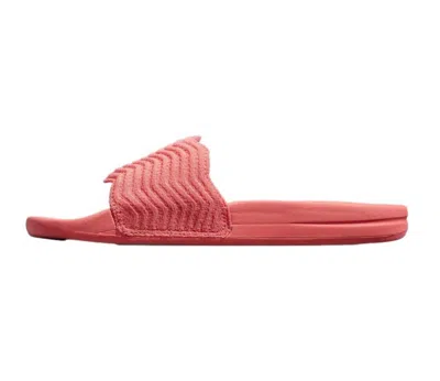 Apl Athletic Propulsion Labs Women's Techloom Zigzag Slide In Fire Coral In Animal Print