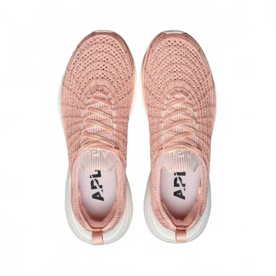 Apl Athletic Propulsion Labs Women's Techloom Zipline Shoe In Blush/ivory/ribbed In Pink