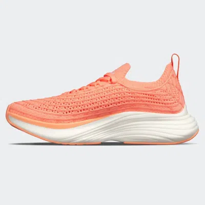 Apl Athletic Propulsion Labs Women's Techloom Zipline Sneaker In Neon Peach/white In Multi