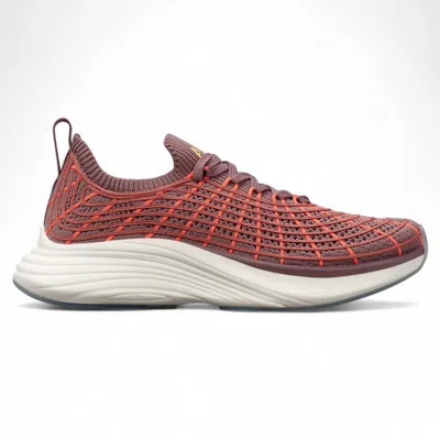 Apl Athletic Propulsion Labs Women's Techloom Zipline Sneaker In Summer Dusk / Impulse Red / White In Multi