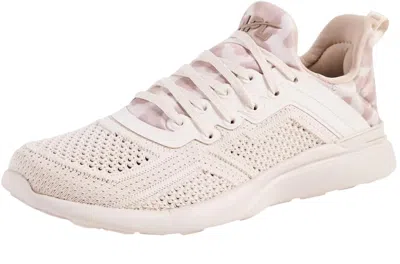 Apl Athletic Propulsion Labs Womne's Techloom Tracer Sneaker In Beach/almond/leopard, Off White In Multi