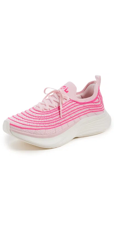 Apl Athletic Propulsion Labs Zipline Sneakers Bleached Pink/fusion Pink/ivor In Rosa