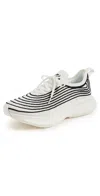 Apl Athletic Propulsion Labs Athletic Propulsion Labs Techloom Zipline Knitted Sneakers In Ivory/black