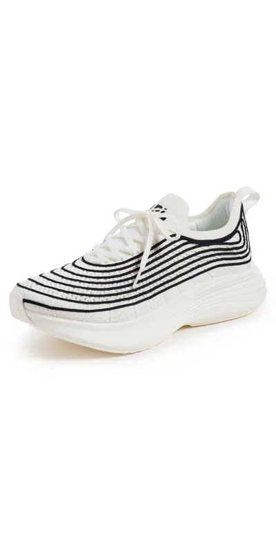 Apl Athletic Propulsion Labs Athletic Propulsion Labs Techloom Zipline Knitted Sneakers In Black And White