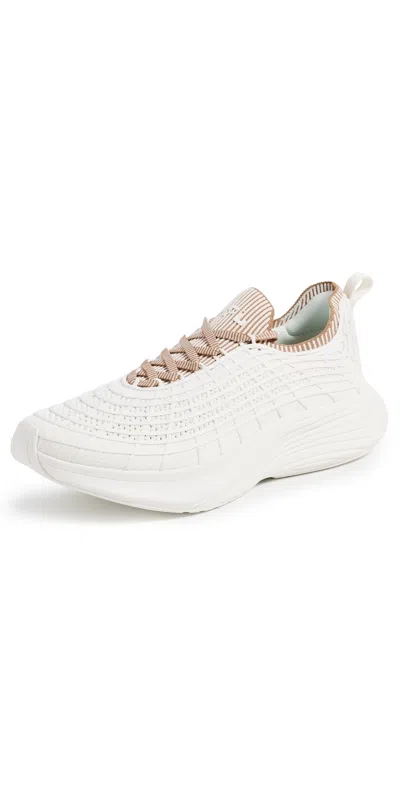 Apl Athletic Propulsion Labs Zipline Sneakers Ivory/tan/ribbed In White