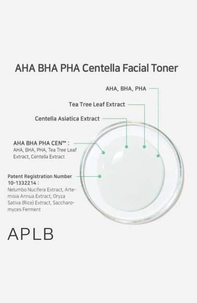 Aplb Aha Bha Pha Centella Facial Toner In Transparent