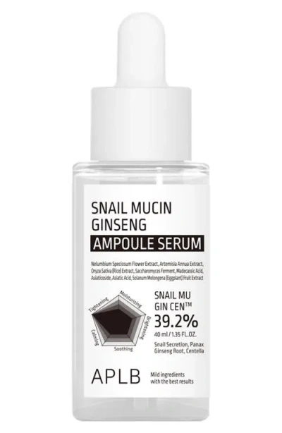 Aplb Snail Mucin Ginseng Ampoule In Transparent
