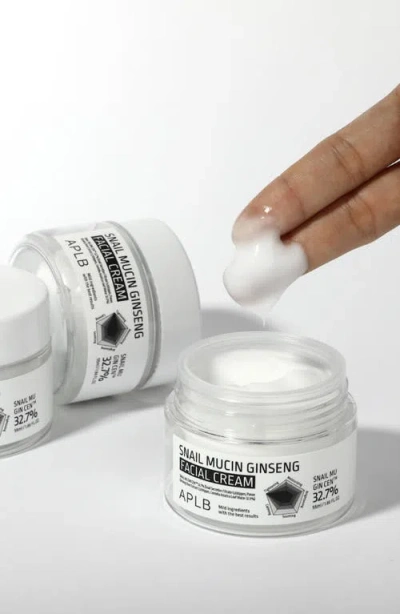 Aplb Snail Mucin Ginseng Facial Cream In Transparent