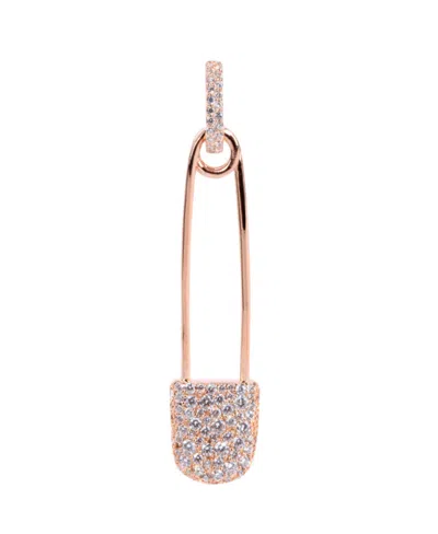 Apm Monaco A Single Pin With Diamond Earrings In Yellow