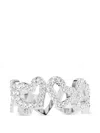 Apm Monaco Asymmetric Heart Ring In Silver