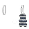 Apm Monaco Asymmetric Saint-tropez Yummy Bear Hoop Earrings