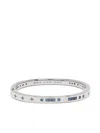 Apm Monaco Bonheur Morse Code Bracelet In Silver
