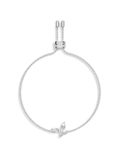 Apm Monaco Butterfly Crystal-embellished Bracelet In Metallic
