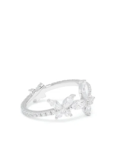 Apm Monaco Butterfly Ring In Silver