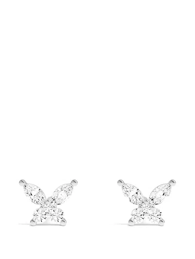 Apm Monaco Butterfly Stud Earrings In Metallic