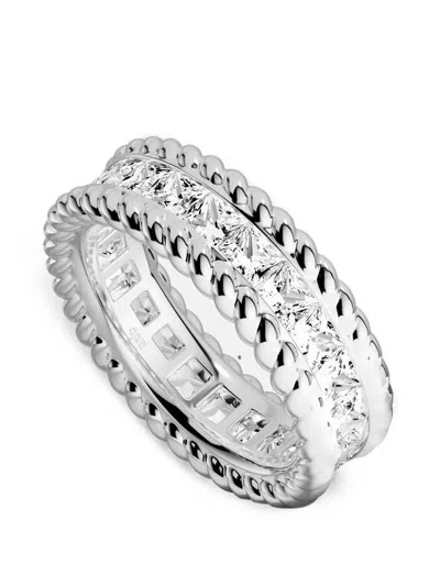 Apm Monaco Cordage Crystal-embellished Ring In Metallic