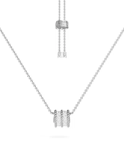 Apm Monaco Cordage Necklace In Silver