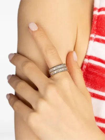 Apm Monaco Cordage Zirconia-embellished Ring In Orange