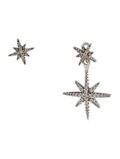 Pre-owned Apm Monaco Crystal Météorites Earrings In Transparent
