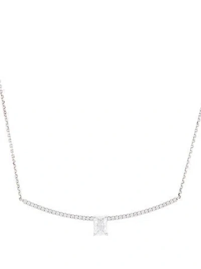 Pre-owned Apm Monaco Cubic Zirconia Adjustable Pendant Necklace, 24" In Multi