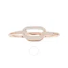 Apm Monaco Cubic Zirconia Bangle Bracelet In Pink/rose Gold Tone/gold Tone