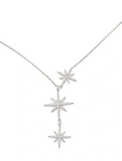 Pre-owned Apm Monaco Cubic Zirconia Triple Météorites Necklace, 26" In Multi