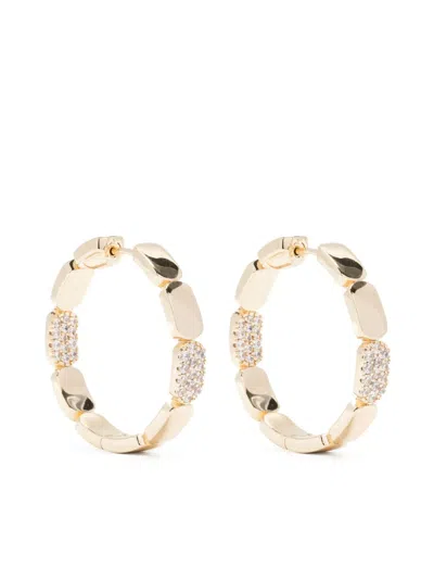 Apm Monaco Dainty Hoop Earrings In Gold