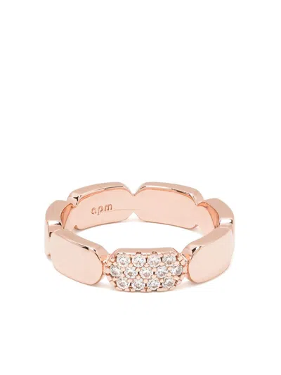Apm Monaco Dainty Ring In Pink