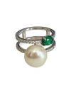 Apm Monaco Double Ring In Metallic