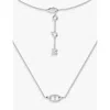 Apm Monaco Womens Maille Marine Sterling-silver And Zirconia Pendant Necklace In Silver