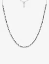 Apm Monaco Womens Silver Zebra Brand-engraved Sterling-silver And Zirconia Adjustable Necklace In Silver