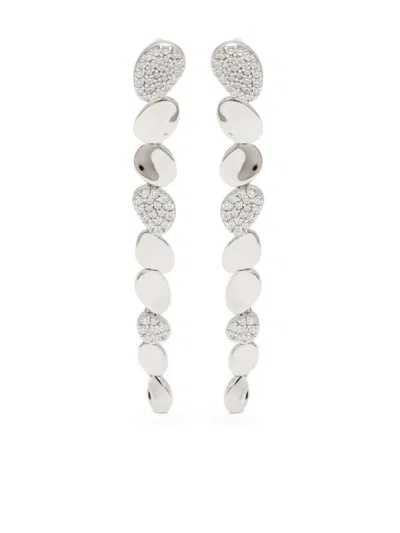 Apm Monaco Galet Drop Earrings In Silver