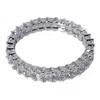 Apm Monaco Ladies Eclat Silver-toned Crystal Embellsiehed Ring In Silver Tone