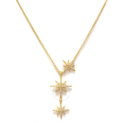 Apm Monaco Ladies Triple Meteorites Necklace In Gold