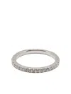 Apm Monaco Linear Pavé Ring In Metallic