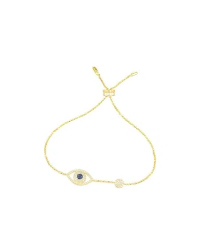 Apm Monaco Lucky Eye Adjustable Bracelet In Yellow