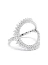 Apm Monaco Lune Pavé Ring In Silver